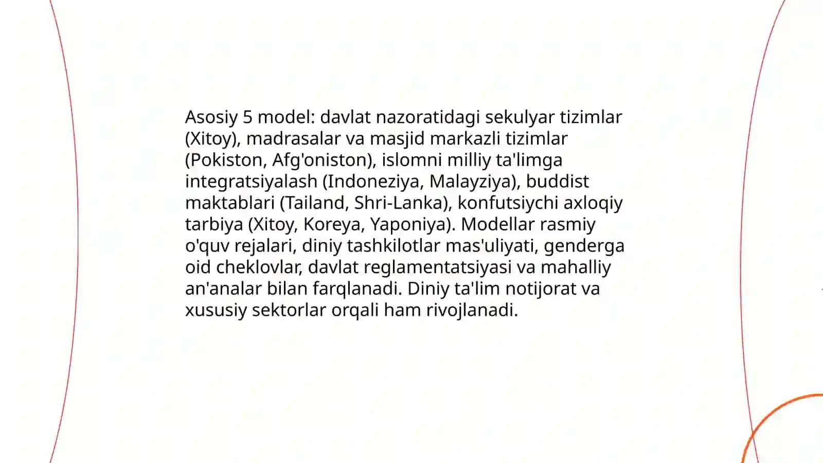 Talim tarbiya jaroyonining òziga xos xusisiyatlari 4