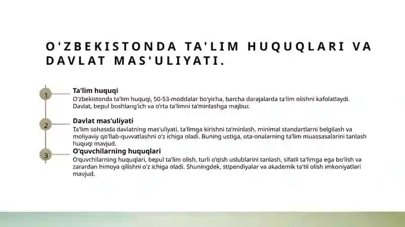 Ta'limning Umumiy Huquqi 4