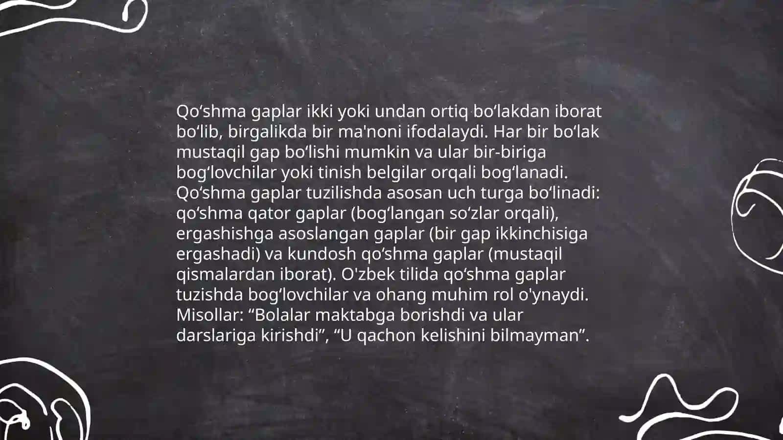 Qoʻshma gap haqida umumiy ma'lumot 4