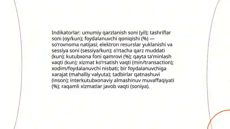 Oʻlchashlarning Kutubxona axborotidagi ahamiyati 4