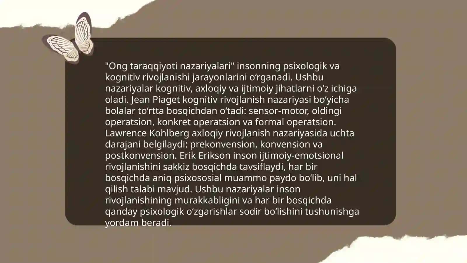 Ong taraqqiyot va ongsizlik 4