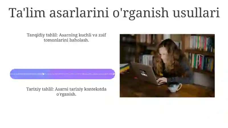 Ta'lim Asarlarini O'rganish Usullari 4