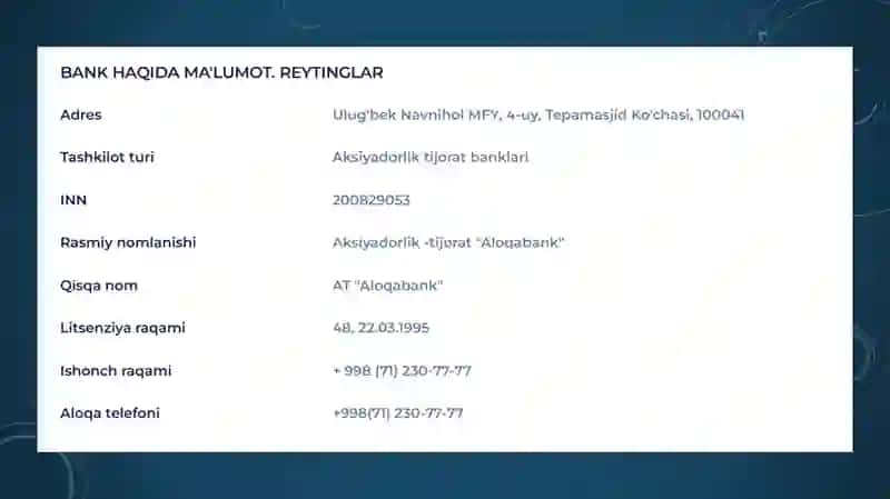 Aloqabank 4