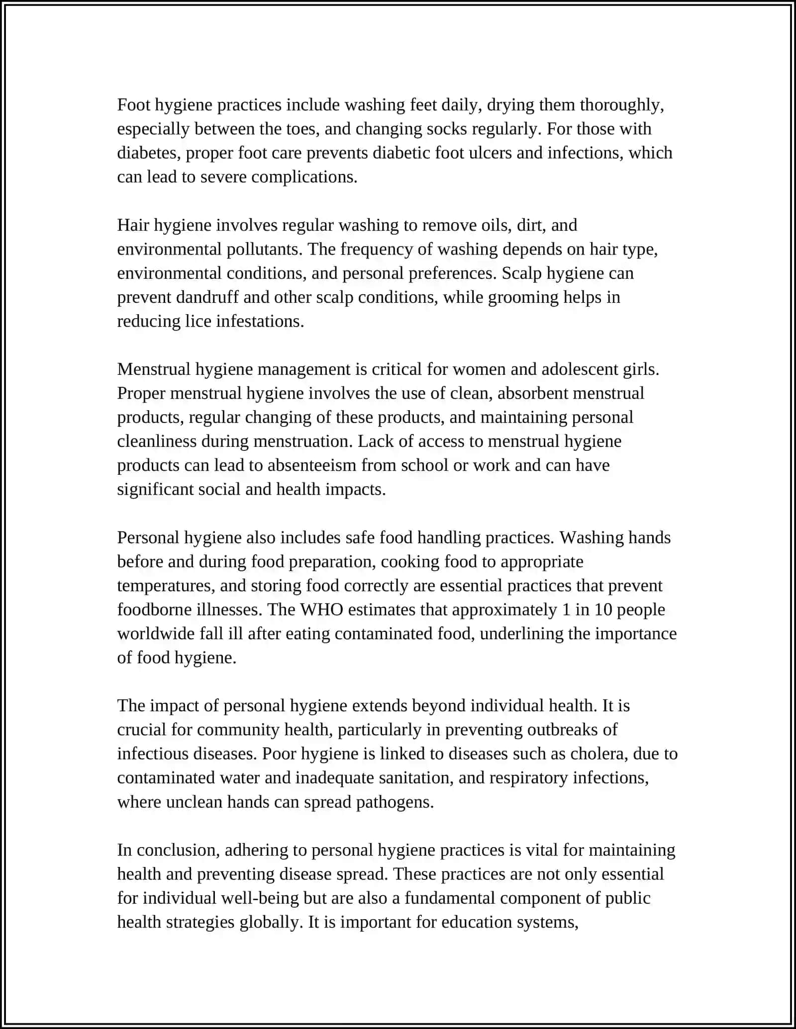 Referat on Hygiene 4