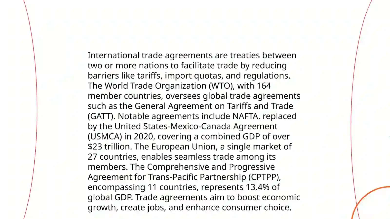World trade. The Interjection 4