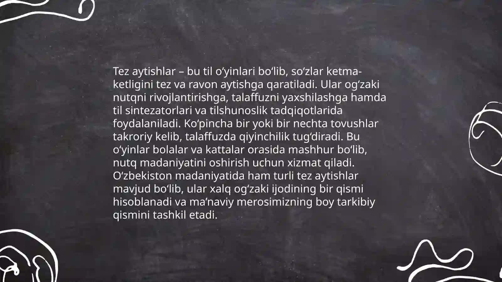 Tez aytishlar haqida 4