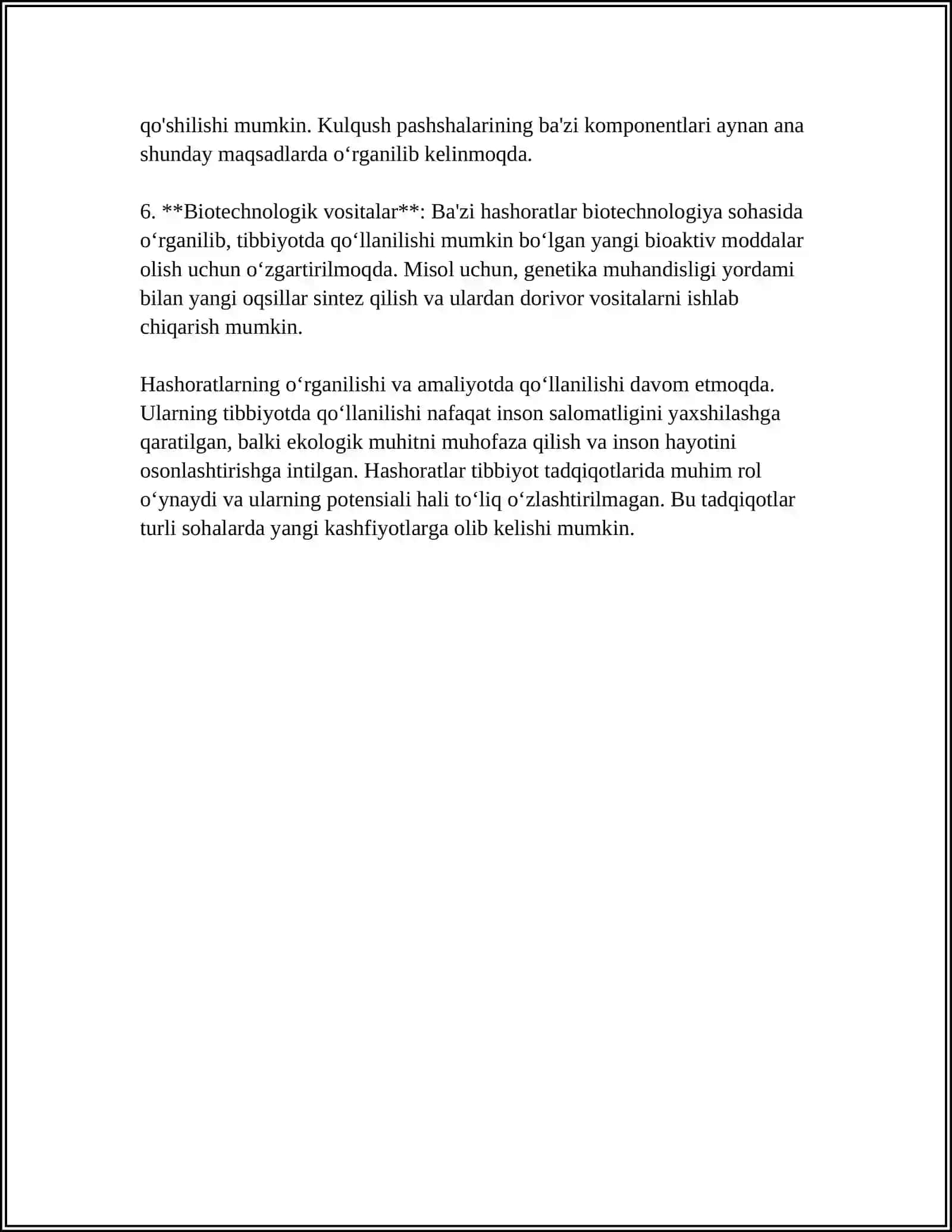HASHORATLARNING TABBIY KUSHANDALARI VA KASALLIKLARI 4