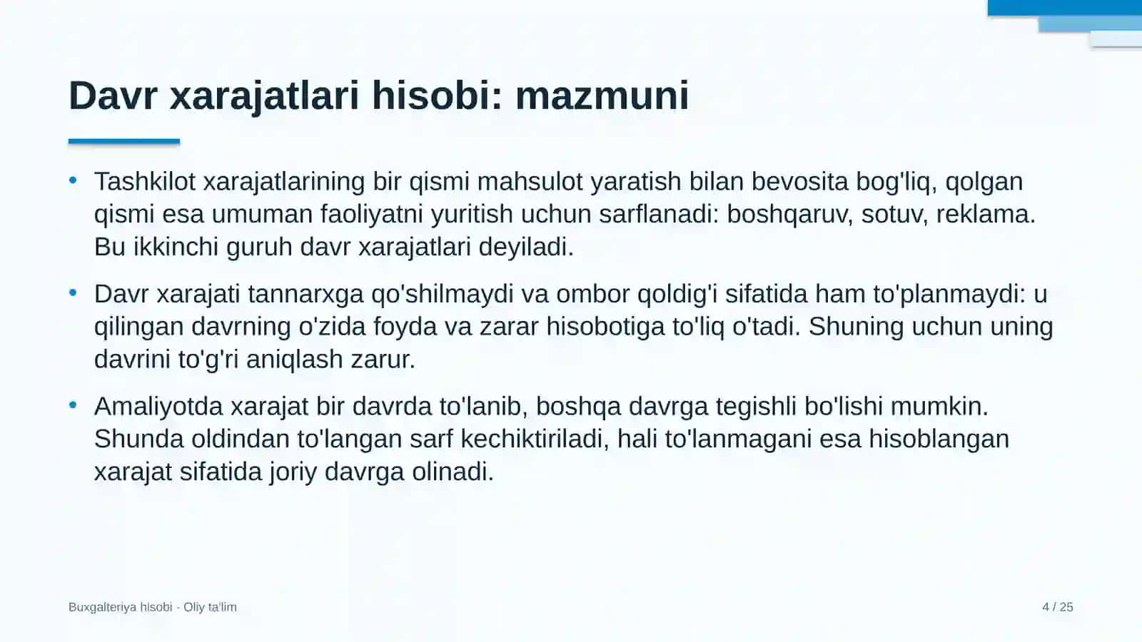 yoga studiyalarida davr xarajatlari hisobi 9669 4