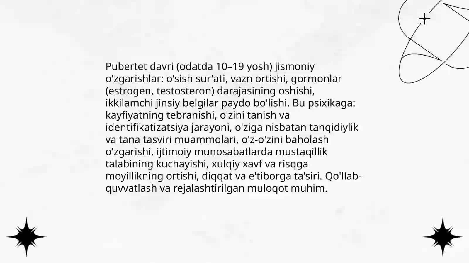 O'smirlik davri psixologiyasi 4