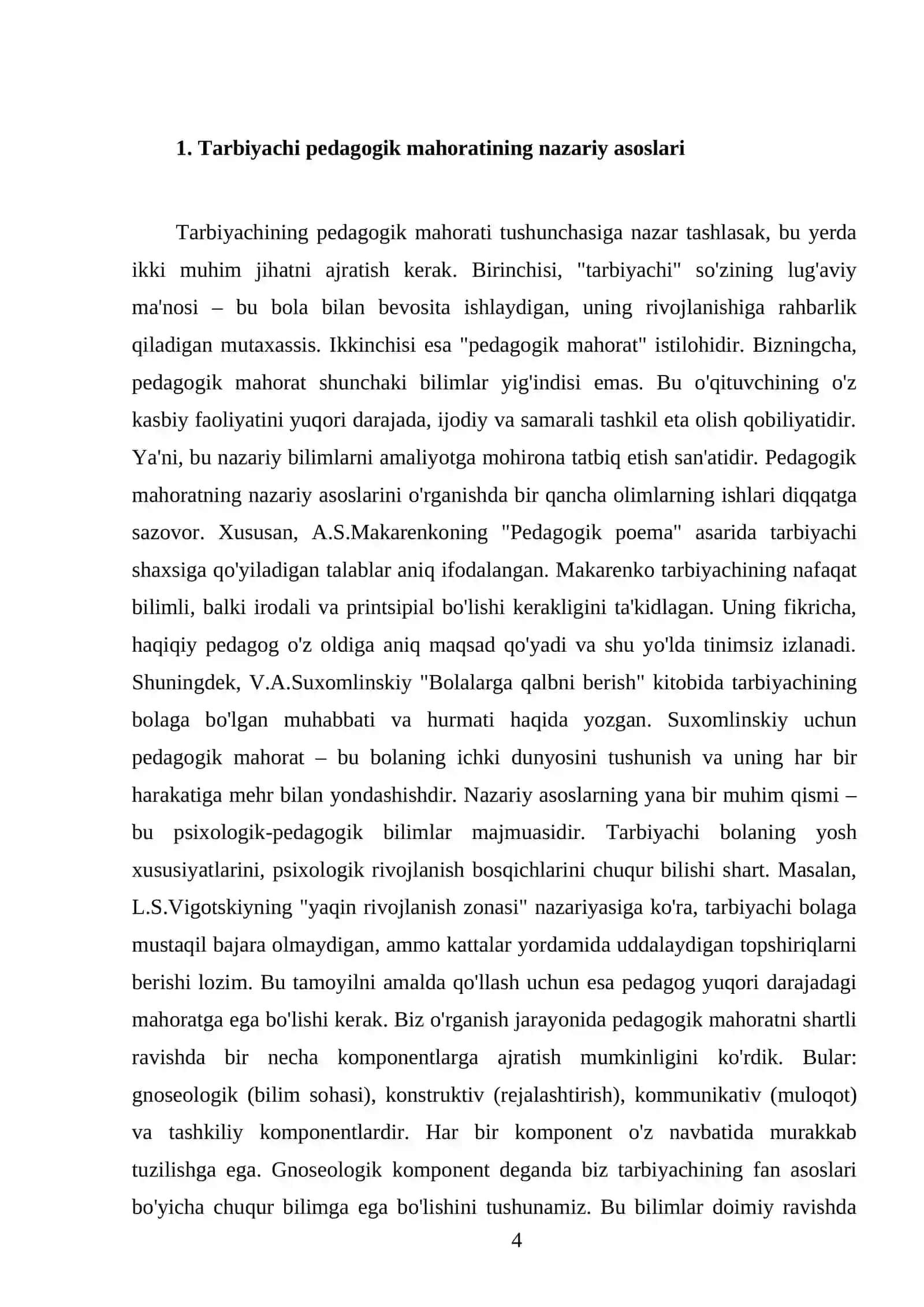 Tarbiyachining pedagogik mahorati 4