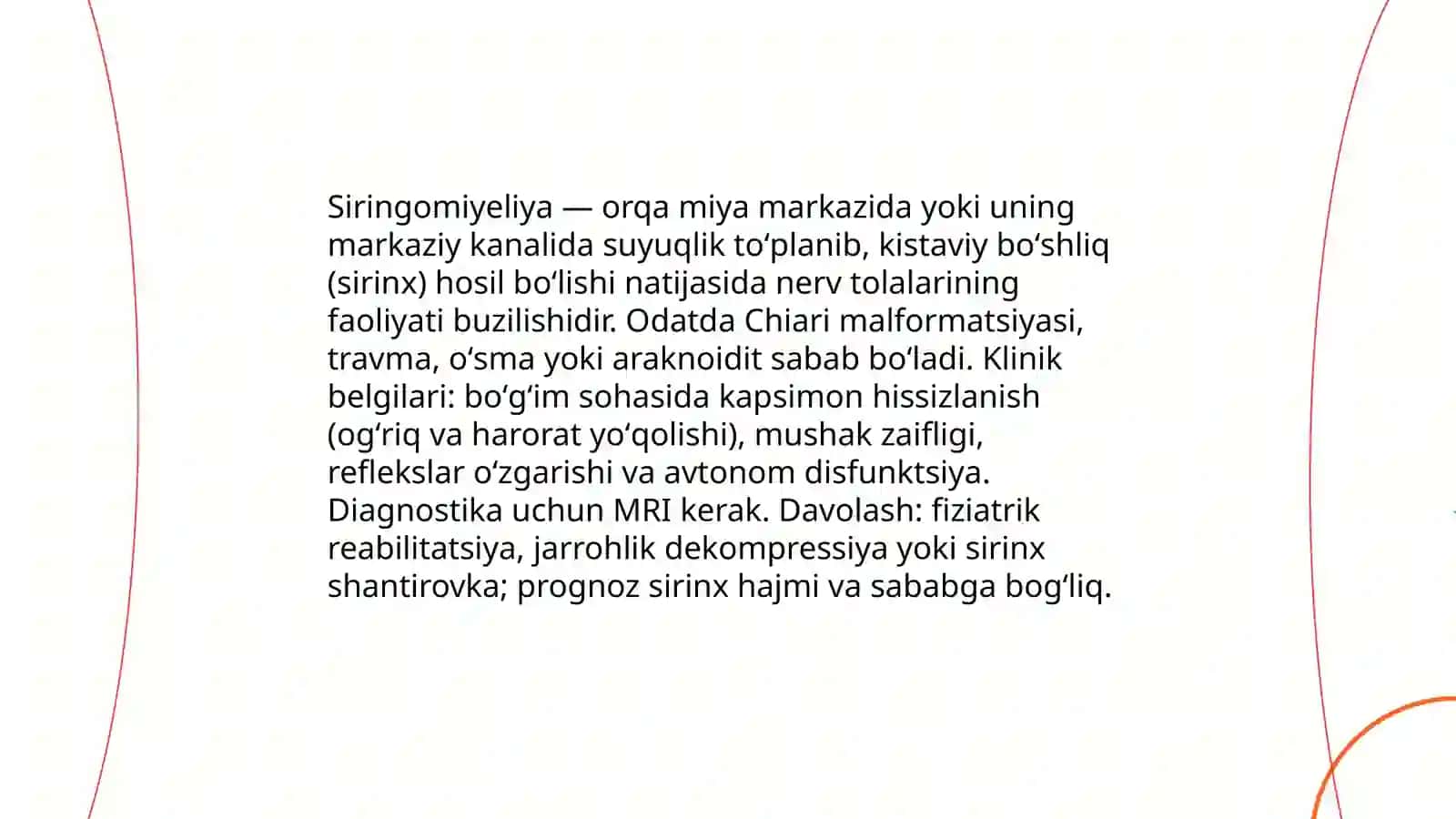 Bosh va orqa miya o'tkazuv yo'llarida uchraydigan anamaliyalar 4