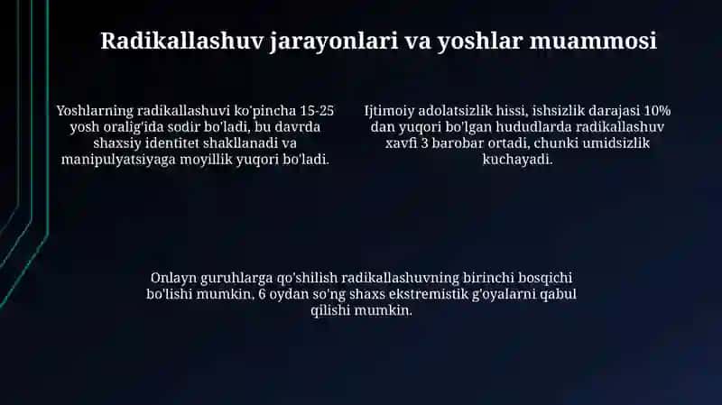 Ekstremizm, terrorizm va fanatizm: Ta'riflar, sabablar va shakllar 4