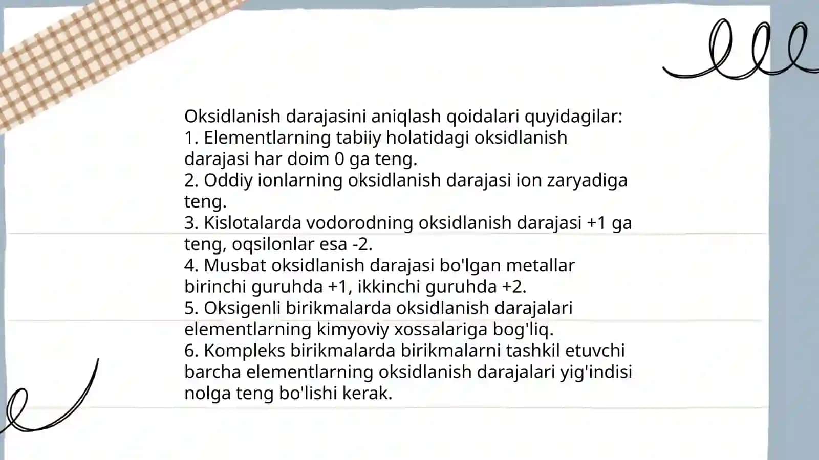 Oksidlanish darajasi 4
