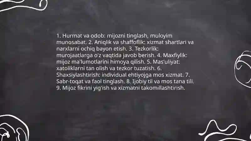 Professional etika va xizmat madaniyati 4