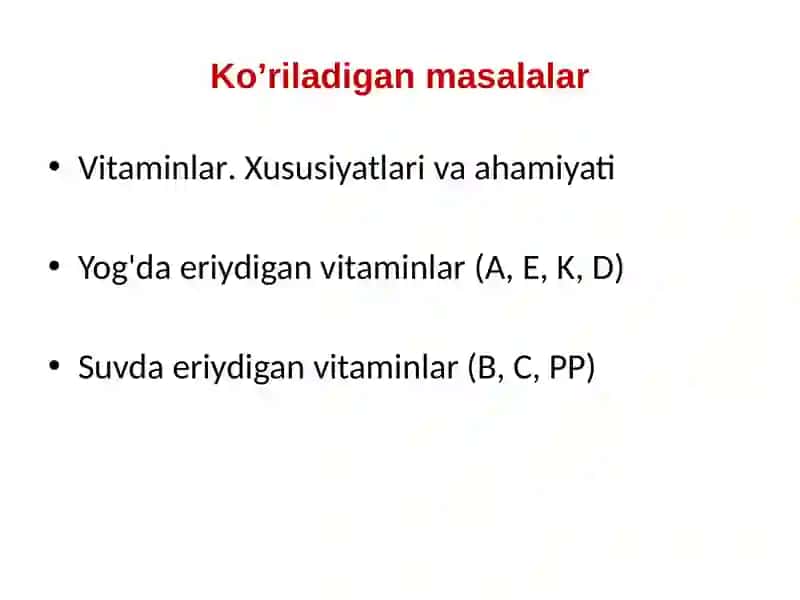 Vitaminlar 4