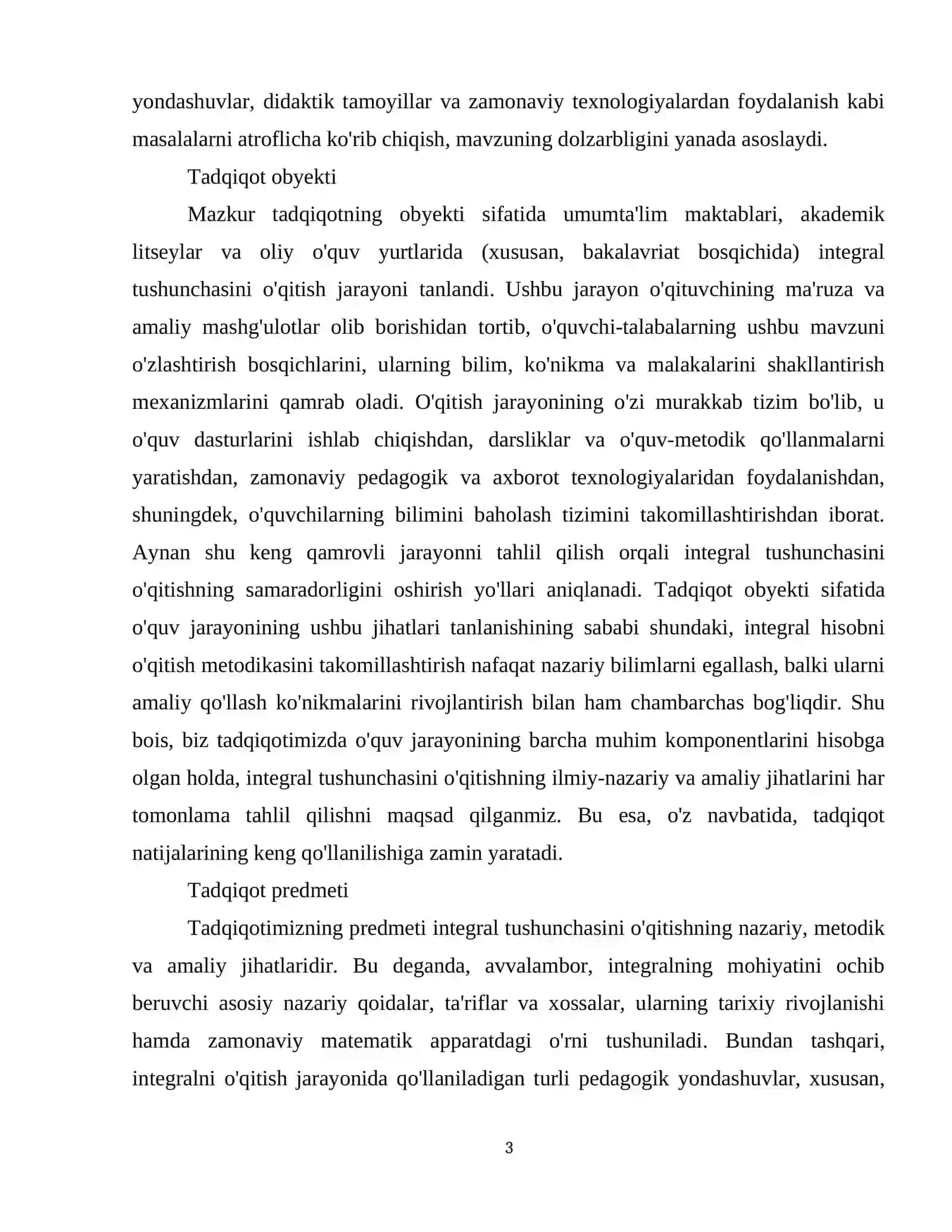 Integral tushunchasini o'qitish metodikasi 4