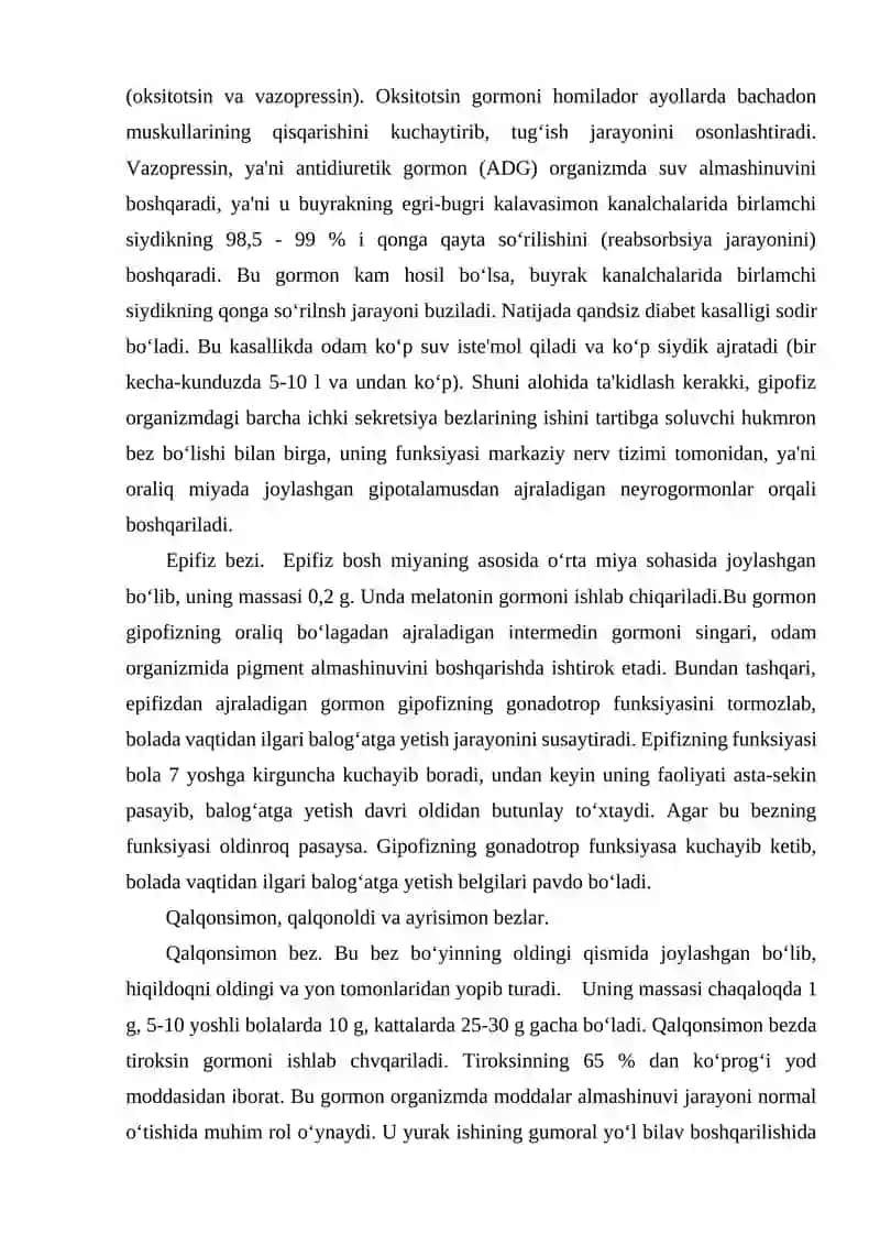 Ichki sekretsiya bezlarining tuzilishi 4