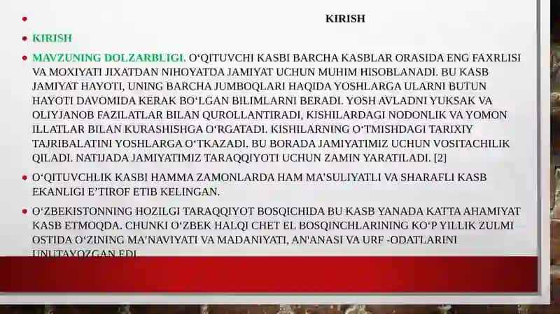 O‘qituvchiga qo‘yiladigan zamonaviy talablar 4