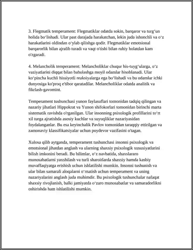 TEMPERAMENT VA UNING NAZARIYALARI 4