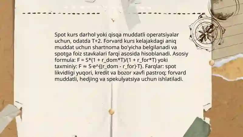 Forvard kursning aniqlanishi 4