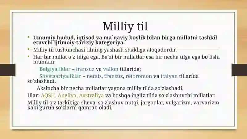 Hozirgi o`zbek tili va shevalar 4