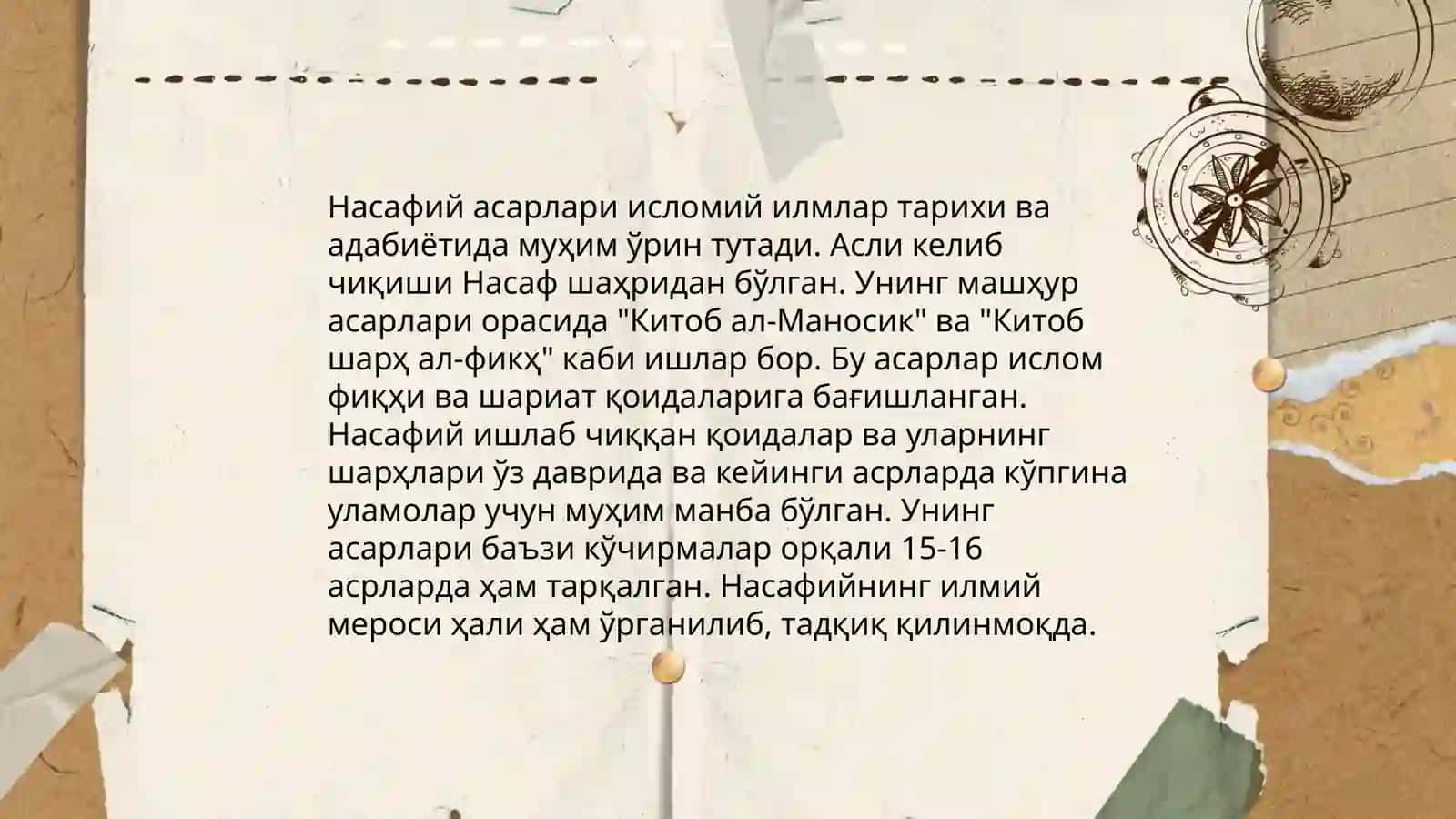 Насафий ҳаёти 4