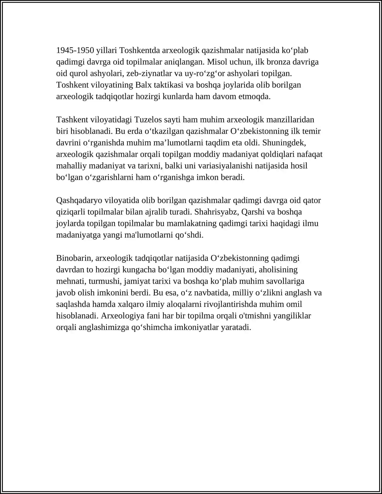 TARIXIY GEOGRAFIYANI O'RGANISHDA YORDAMCHI FANLAR 4