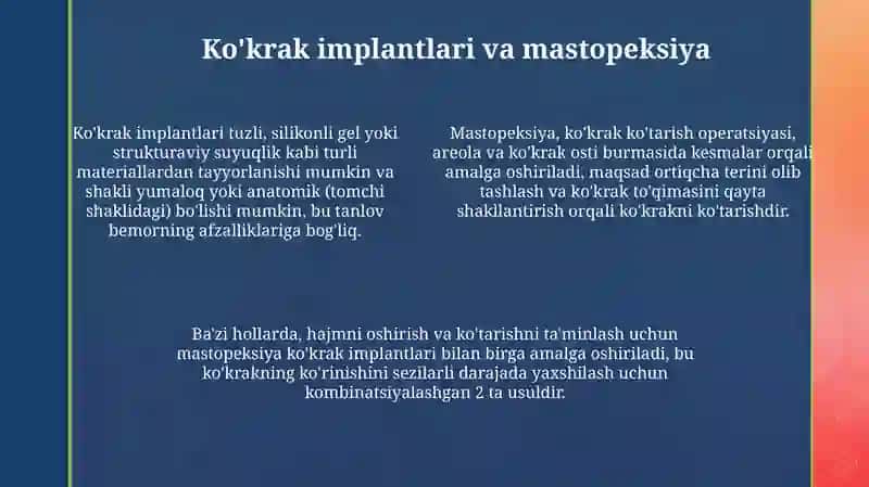 Ko'krak sohasidagi operatsiyalar 4