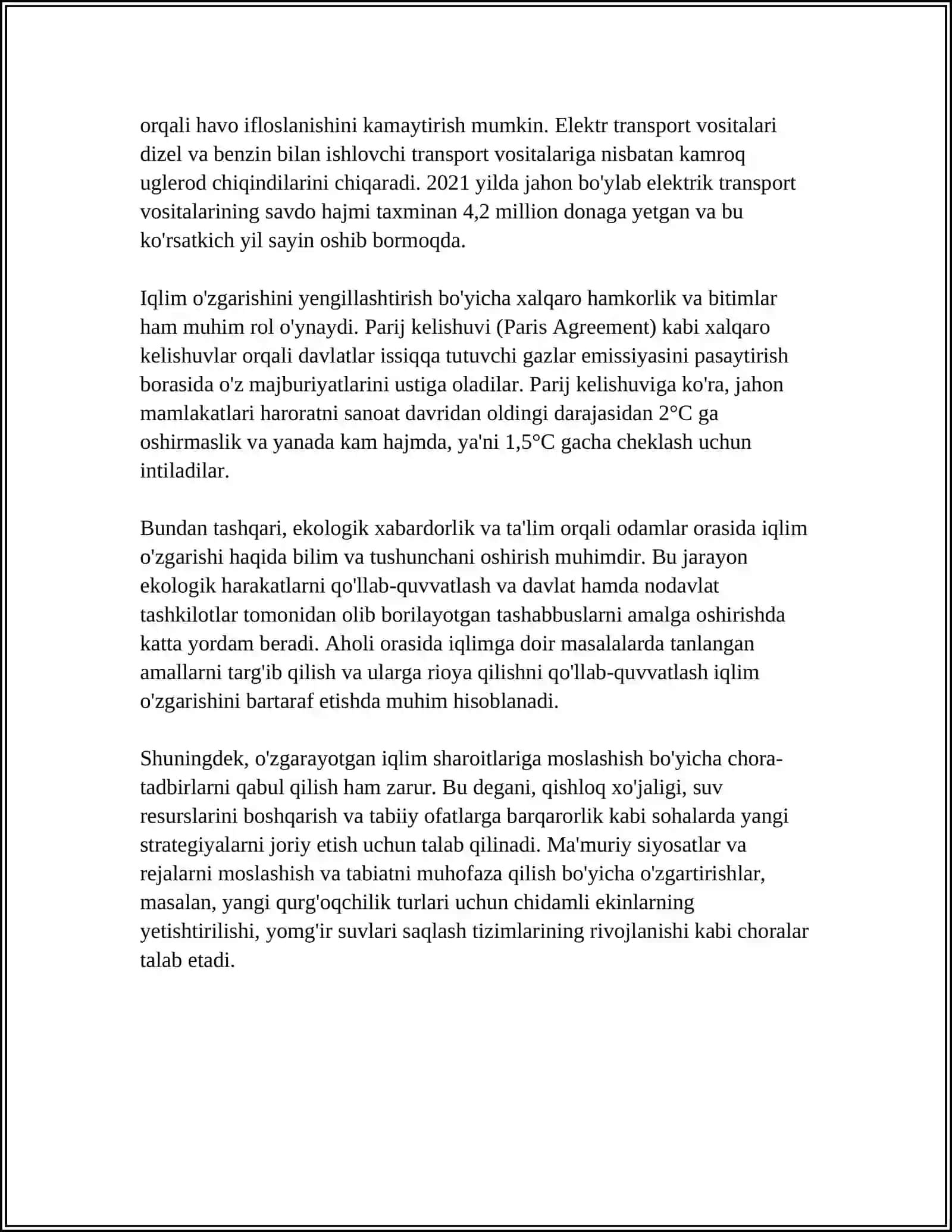 EKOLOGIK MUAMMOLAR VA ULARNING YECHIMI 4
