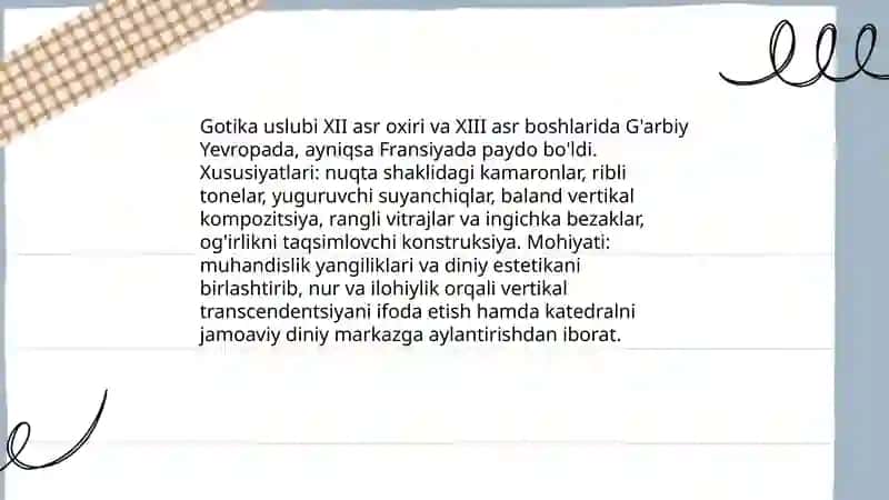 Roman va Gotika uslublari 4