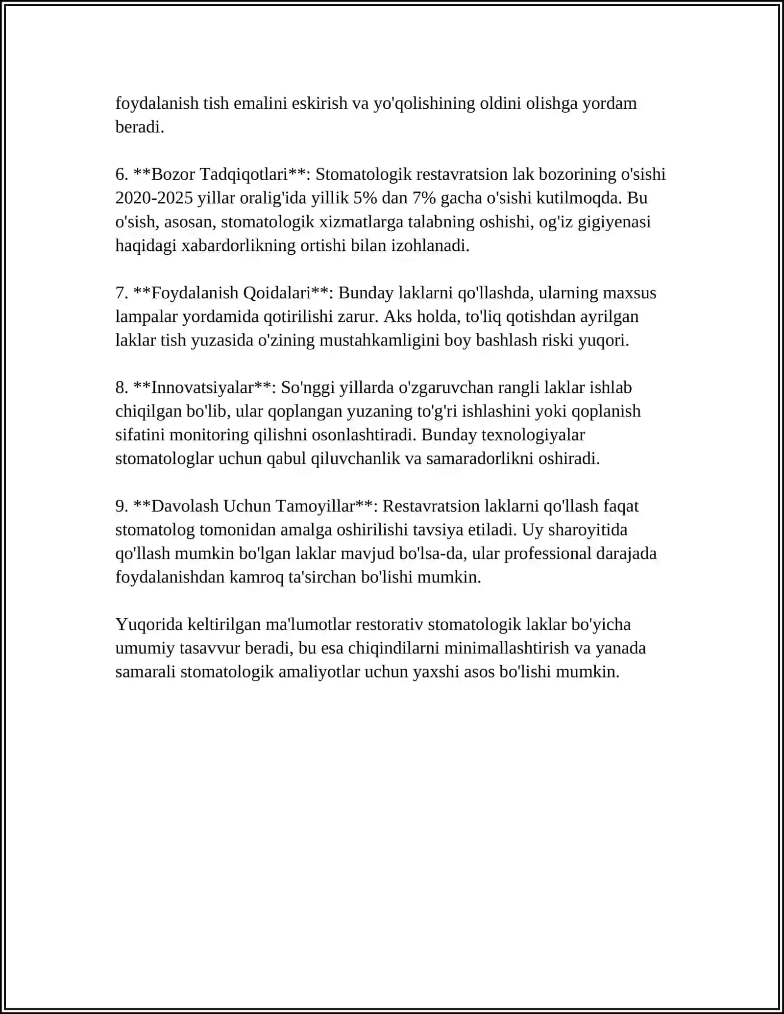 STOMOTOLOGIYADA ISHLATUVCHI LAKLAR 4