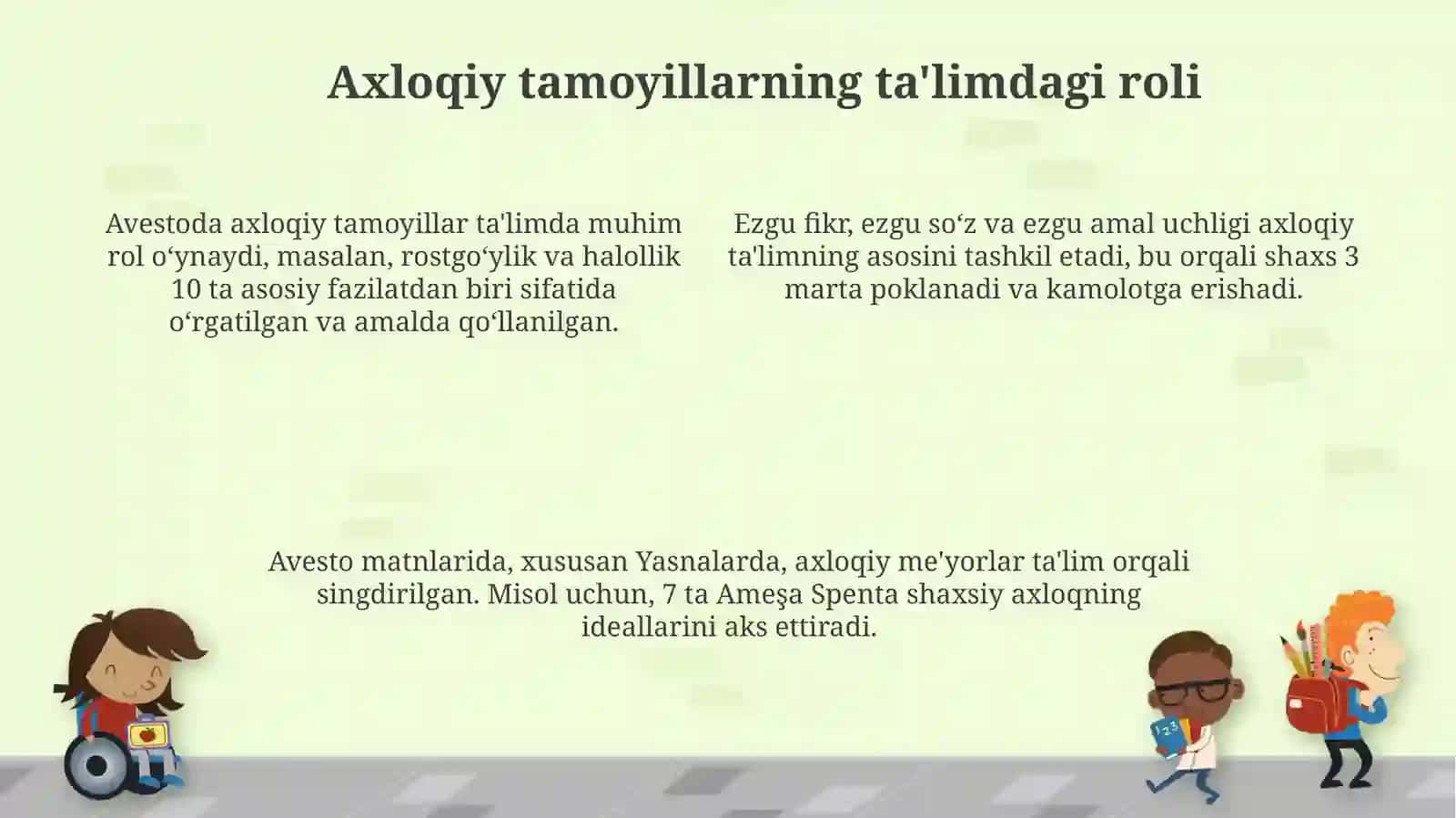 Avestoda axloqiy va ma'naviy ta'lim tamoyillari 4