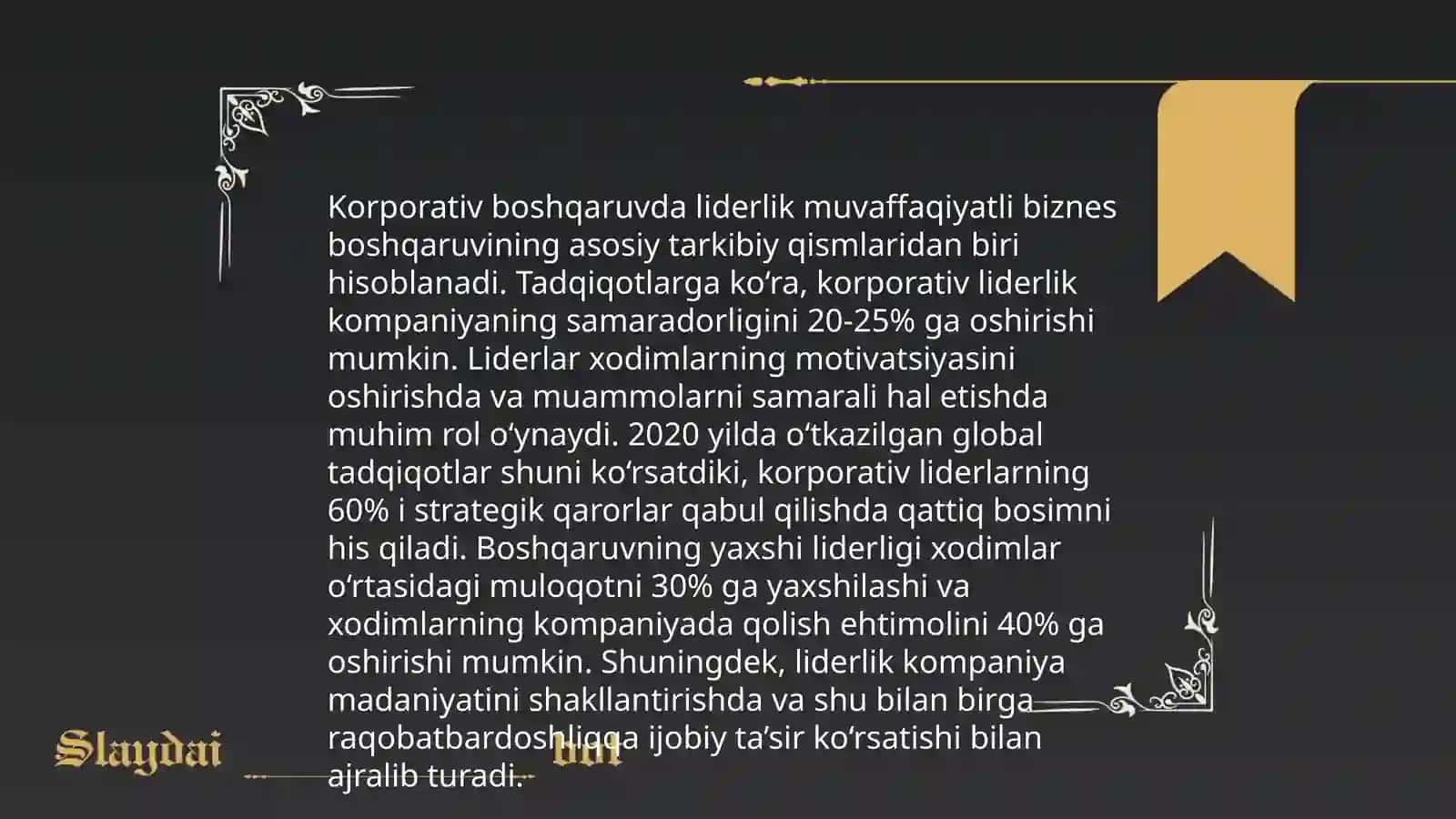 Korporativ boshqaruvning ahamiyati 4