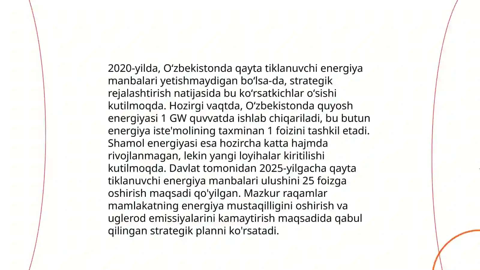 Anʼanaviy energiya manbalarining statistikasi 4