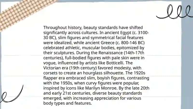 The concept of beauty in cultures 4