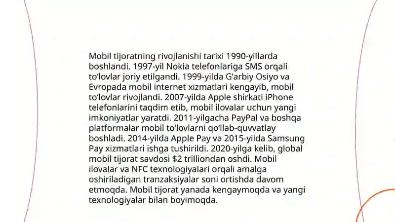Elektron va mobil tijorat tizimlari 4