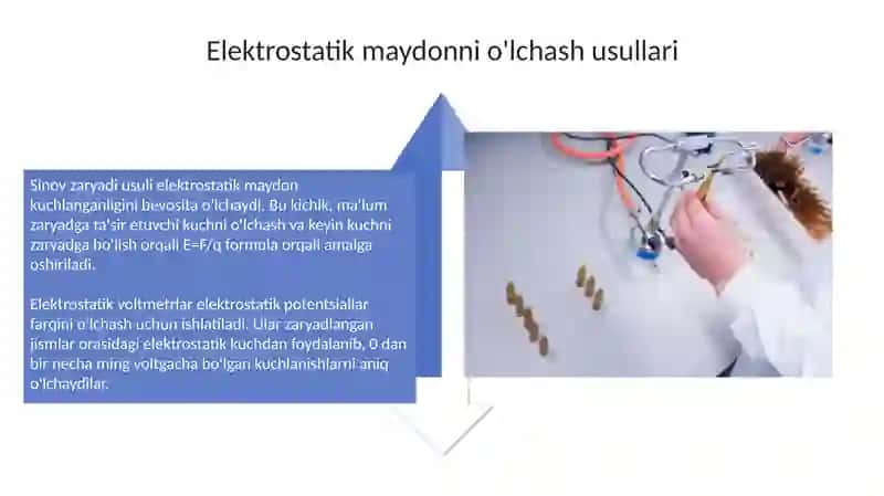 Elekro statik maydonni olchash 4