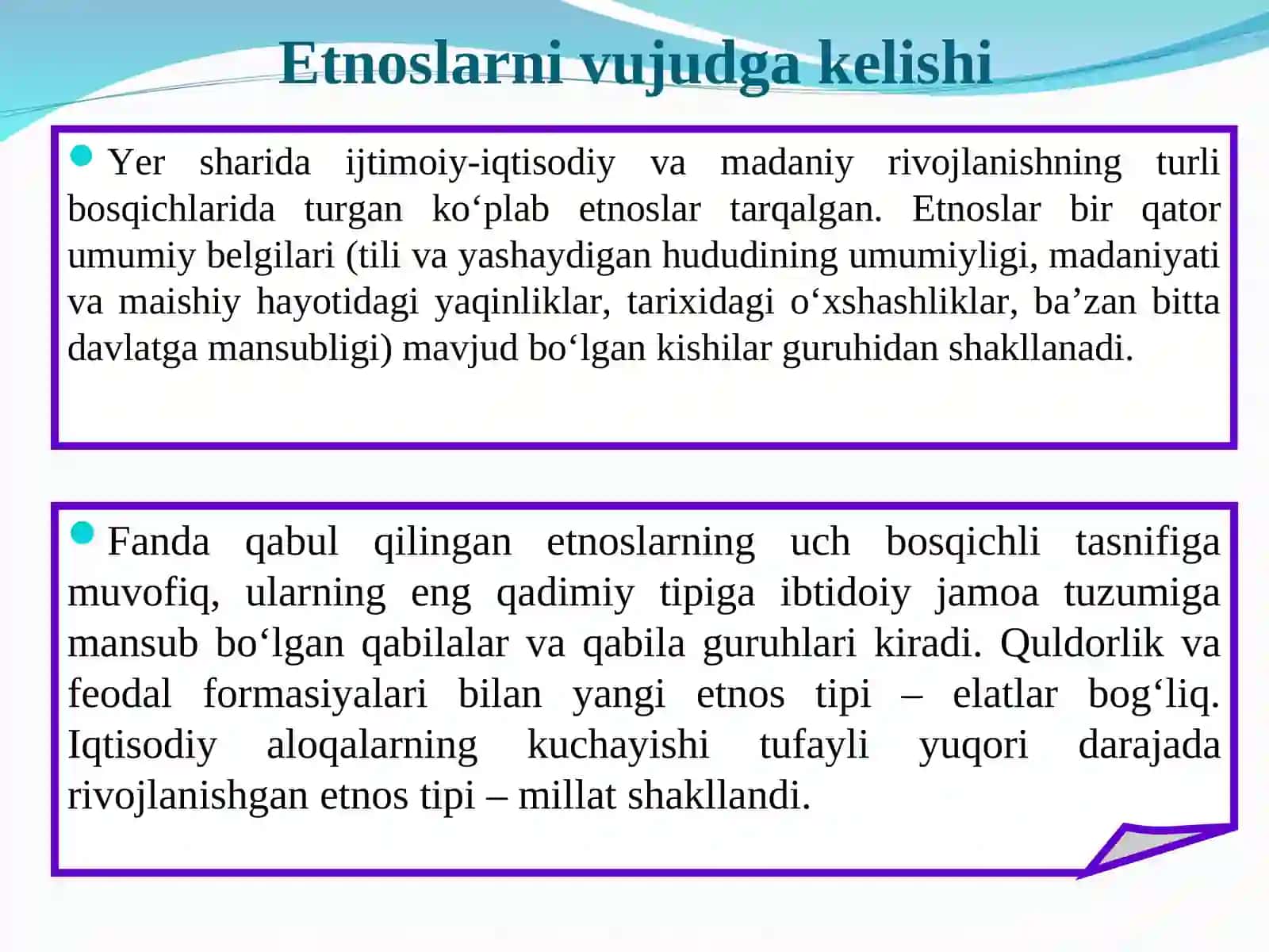 Etnoslar va ularning jamiyatiy o'zgarishlari 4