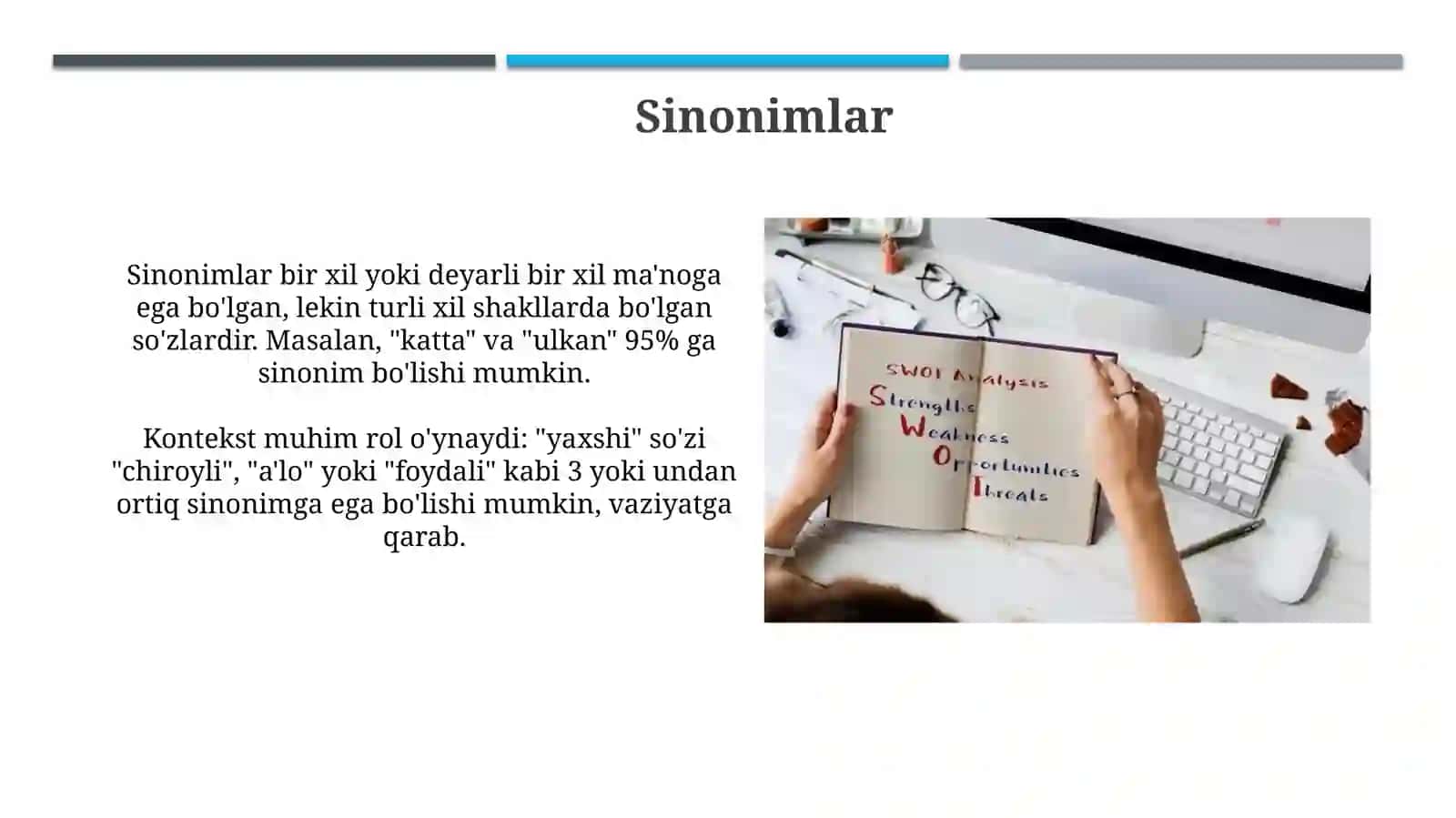 So'z ma'nosini tushuntirish usullari 4