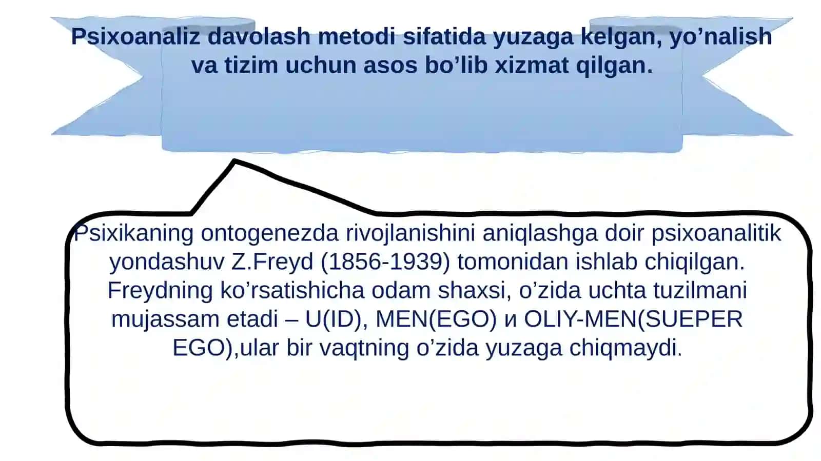 Shaxs rivojlanishida psixoanalitik qarashlar 4