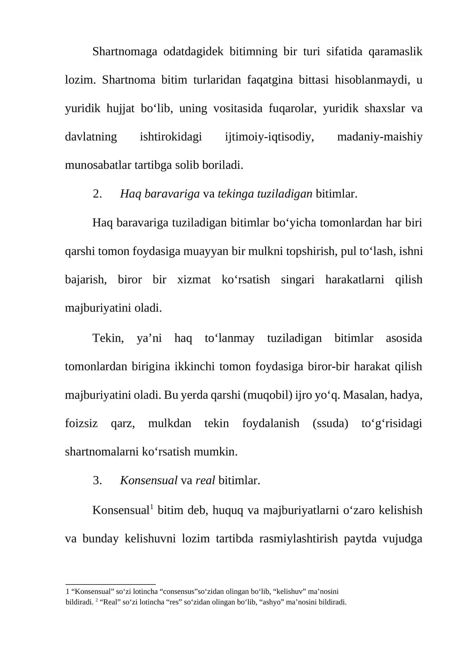 Bitim tushunchasi va turlari. 4