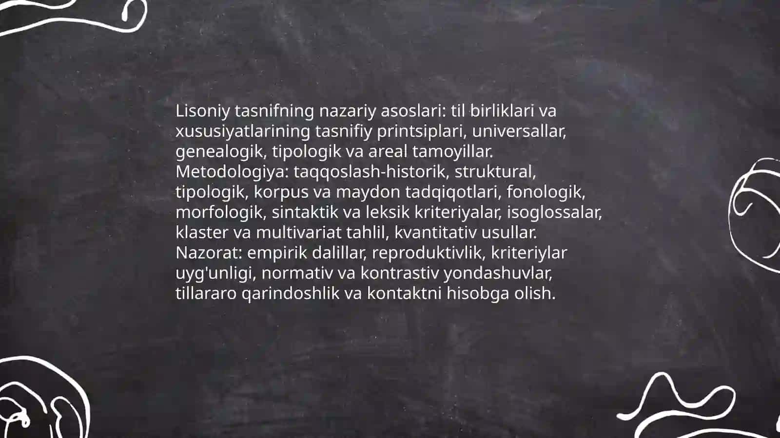 Lisoniy ziddiyatlar. Lisoniy tasnif va uning turlari 4