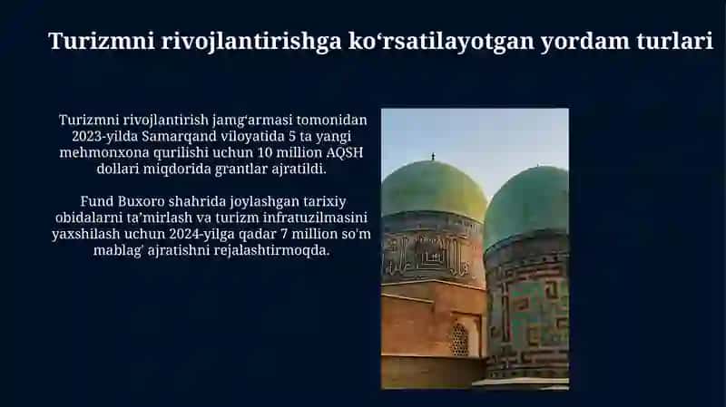 Turizmni qo`llab-quvvatlash jamg`armasi 4