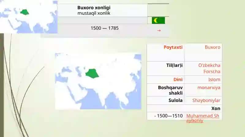 Buxoro xonligining diplomatik aloqalari 4