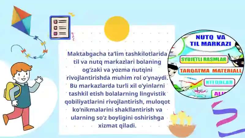 Til va nutq markazida o’yinlar tashkil qilish 4