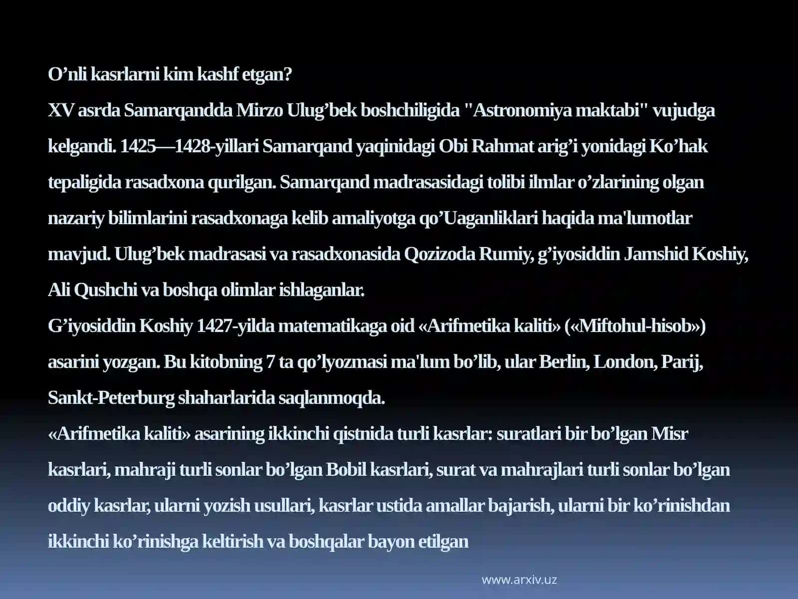 Mirzo Ulug‘bek buyuk alloma va davlatarbobi 4