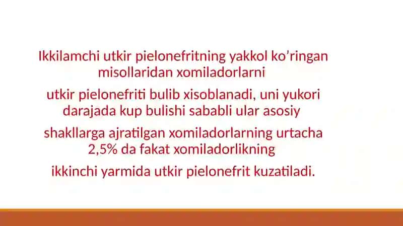 HOMILADORLARDA PIYELONEFRIT 4