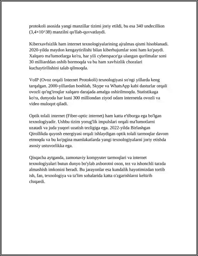 AXBOROT TEXNOLOGIYALARI 4