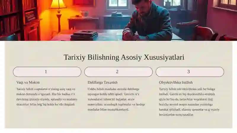 Tarixiy Bilishning O‘ziga Xosligi va Tamoyillari 4