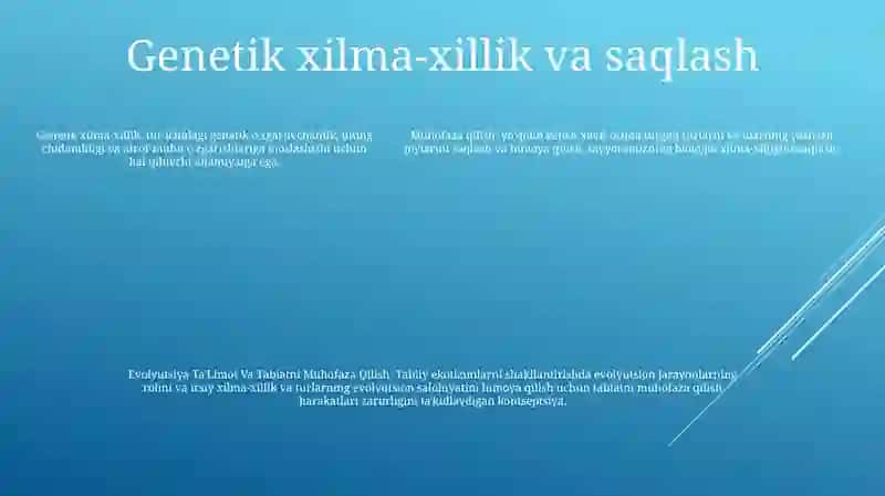 Evolyutsion Ta'limot Va Tabiatni Muhofaza Qilish 4